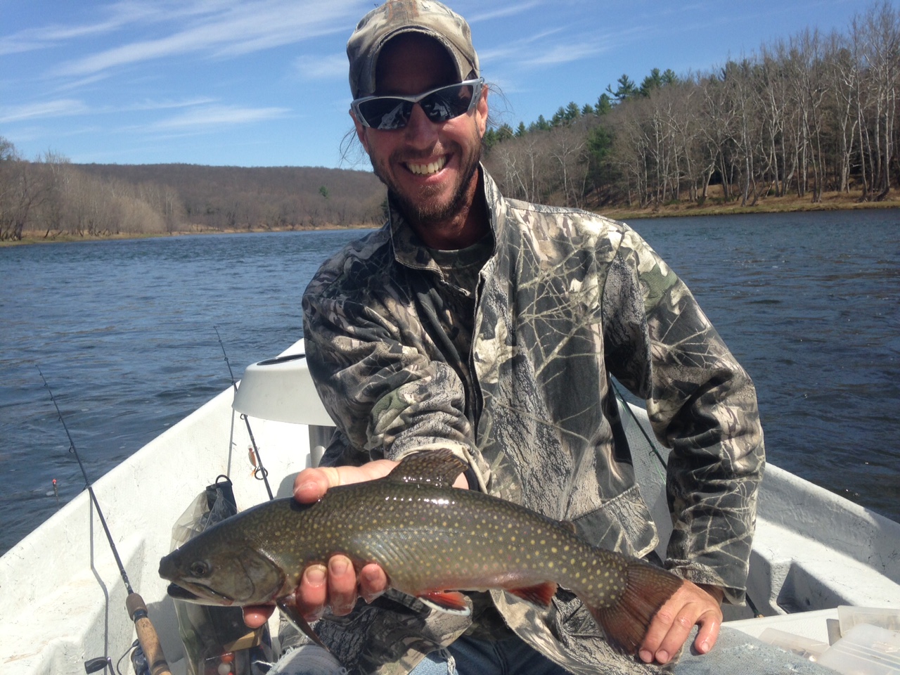 Matt boats this Monster Brook trout! 