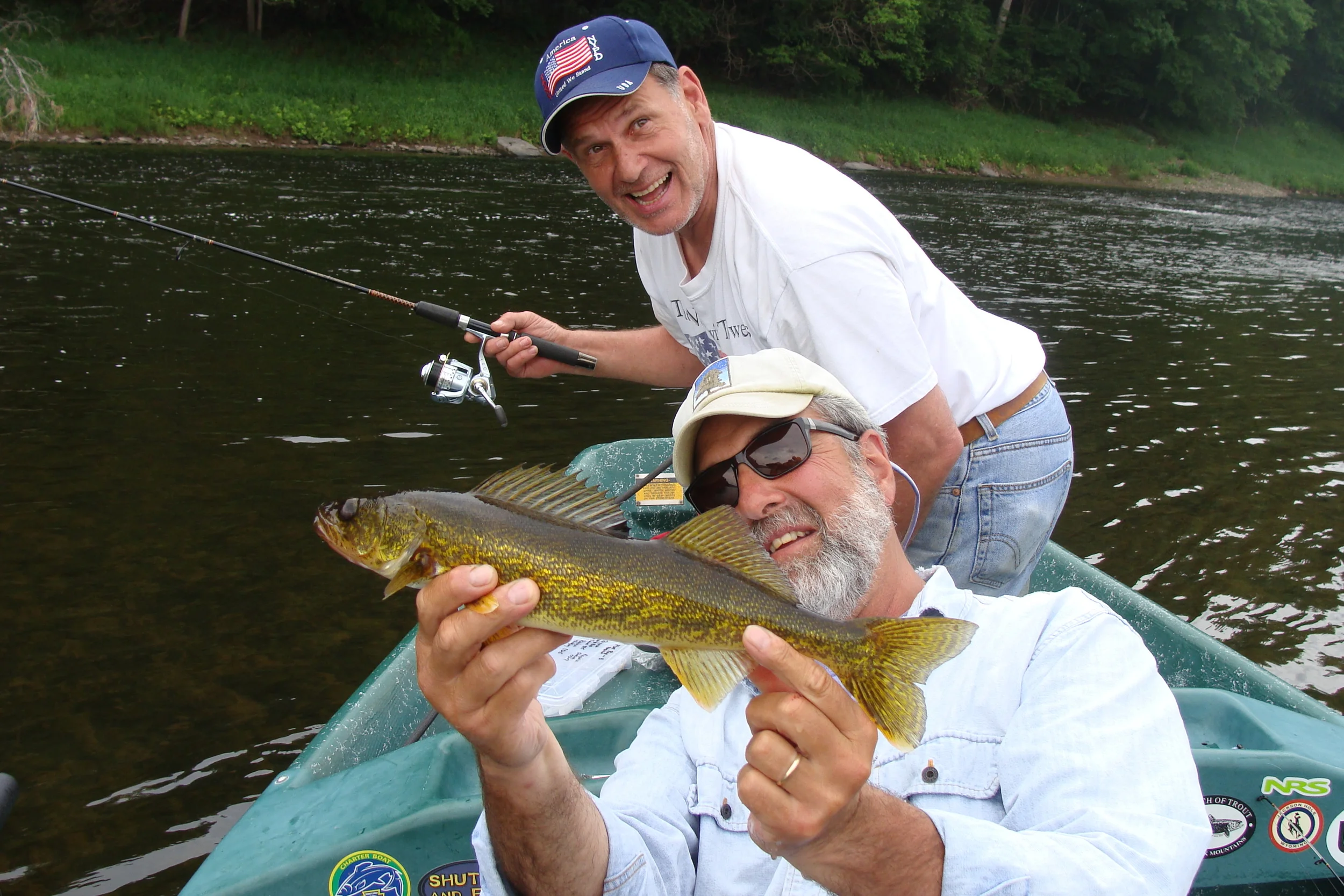 5/26/15 Tony hit this nice 19" Walleye on a deep diving crankbait.
