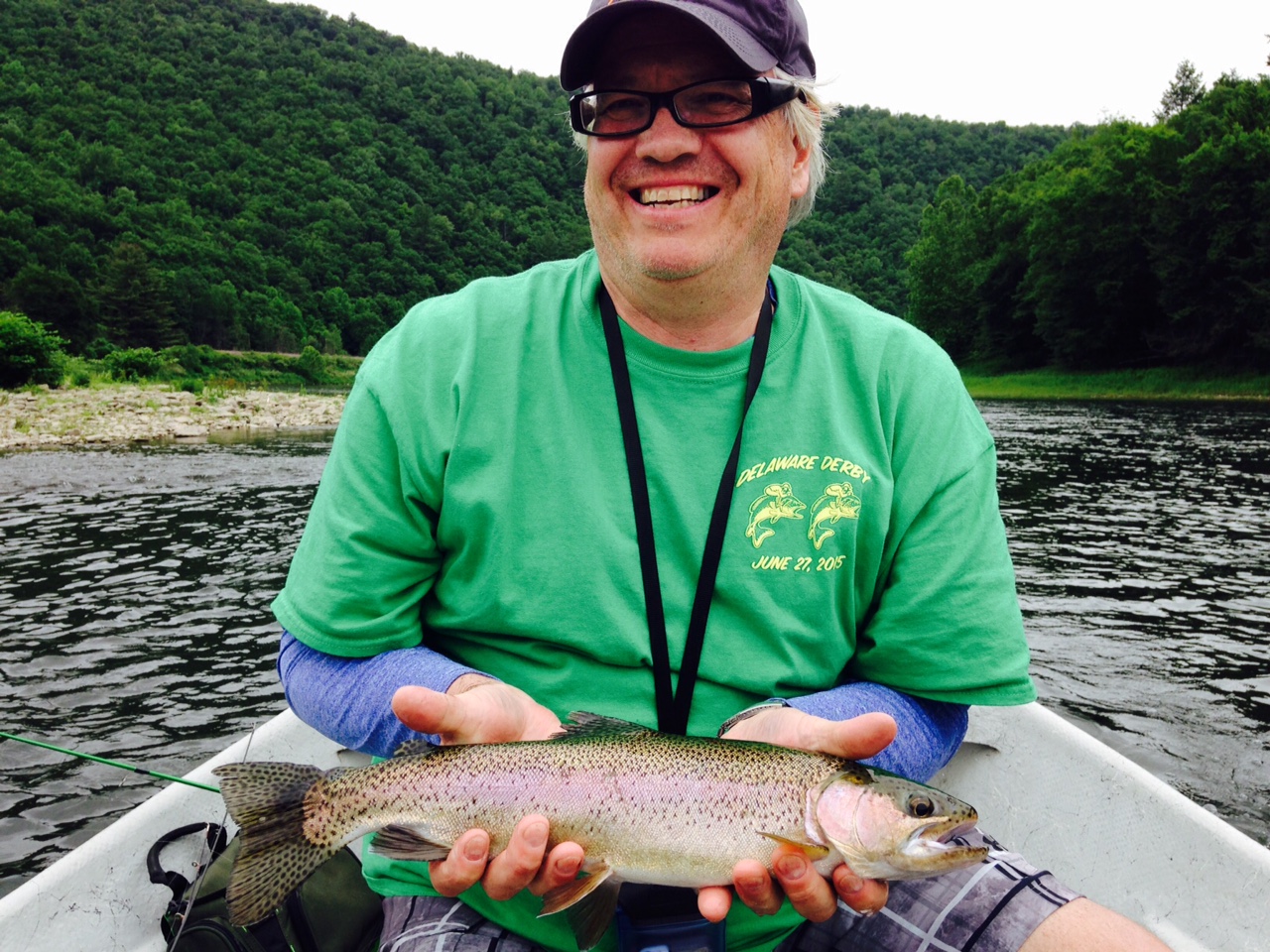 6/20/15 Frank with a beautiful Wild Rainbow trout!