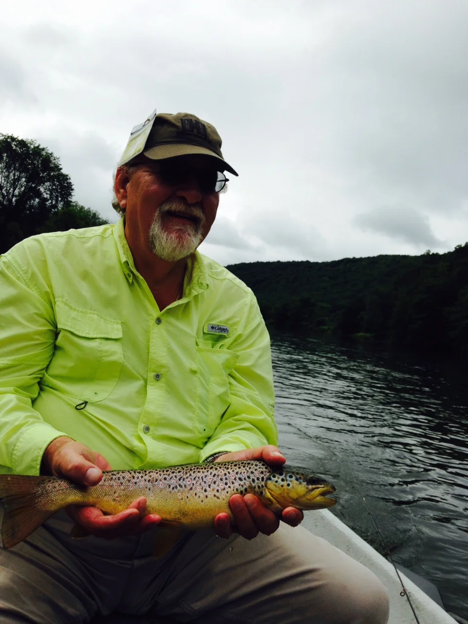 Steve with one of many nice cookie cutter Brown trout!