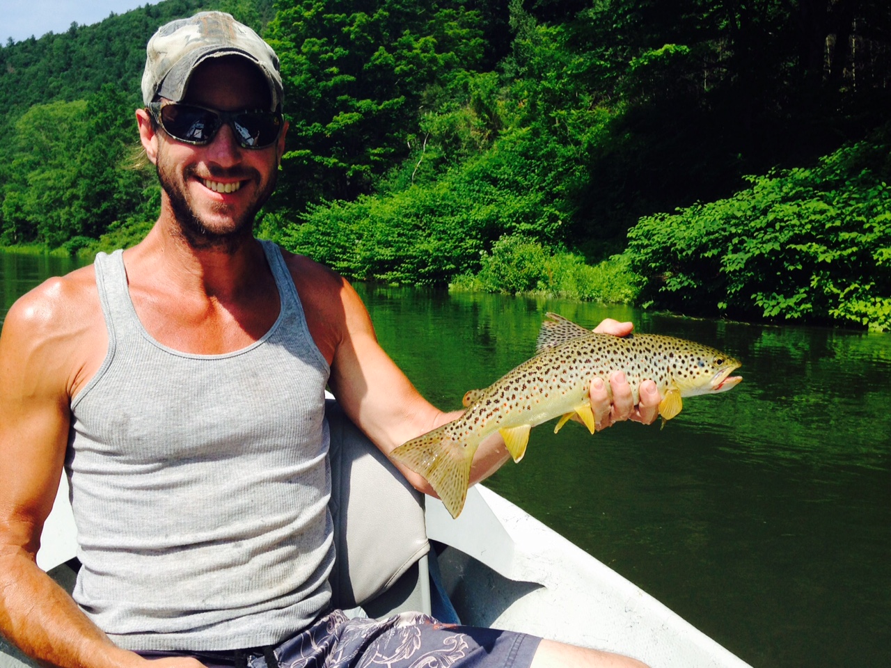 7/3/15 Matt holding another cookie cutter 17" West Branch Brown