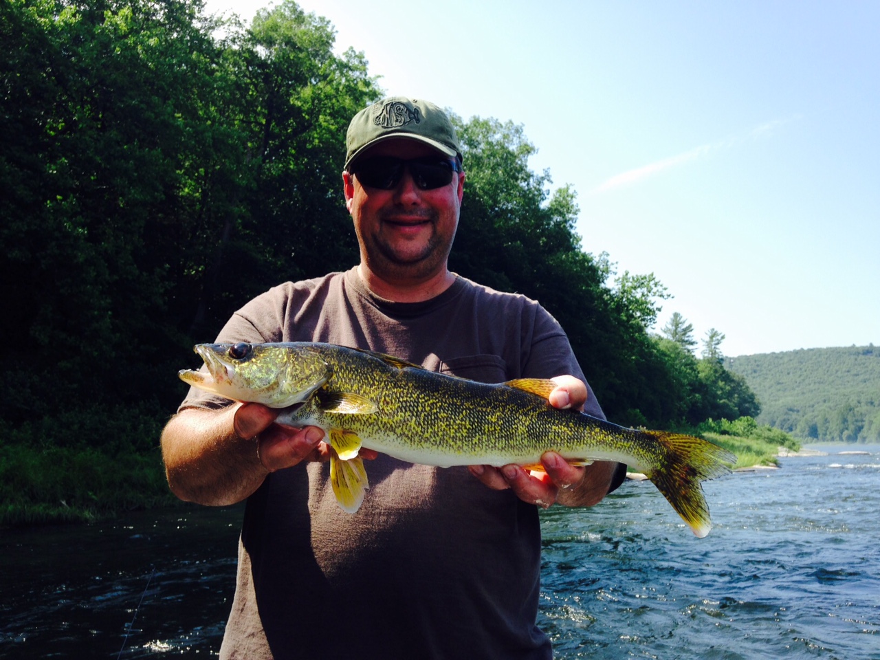 7/20/15 Jim found this 20" Eye in fast shallow water!