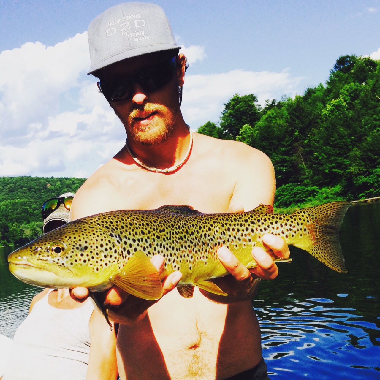 7/24/15 Evan P. finds a 19" Brownie on a dry fly.