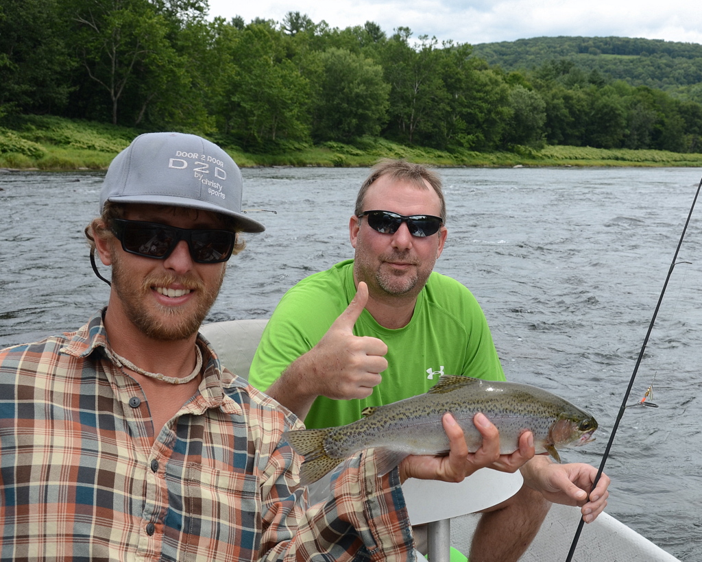 8/16/15 Aaron gets a nice Wild Rainbow trout as well