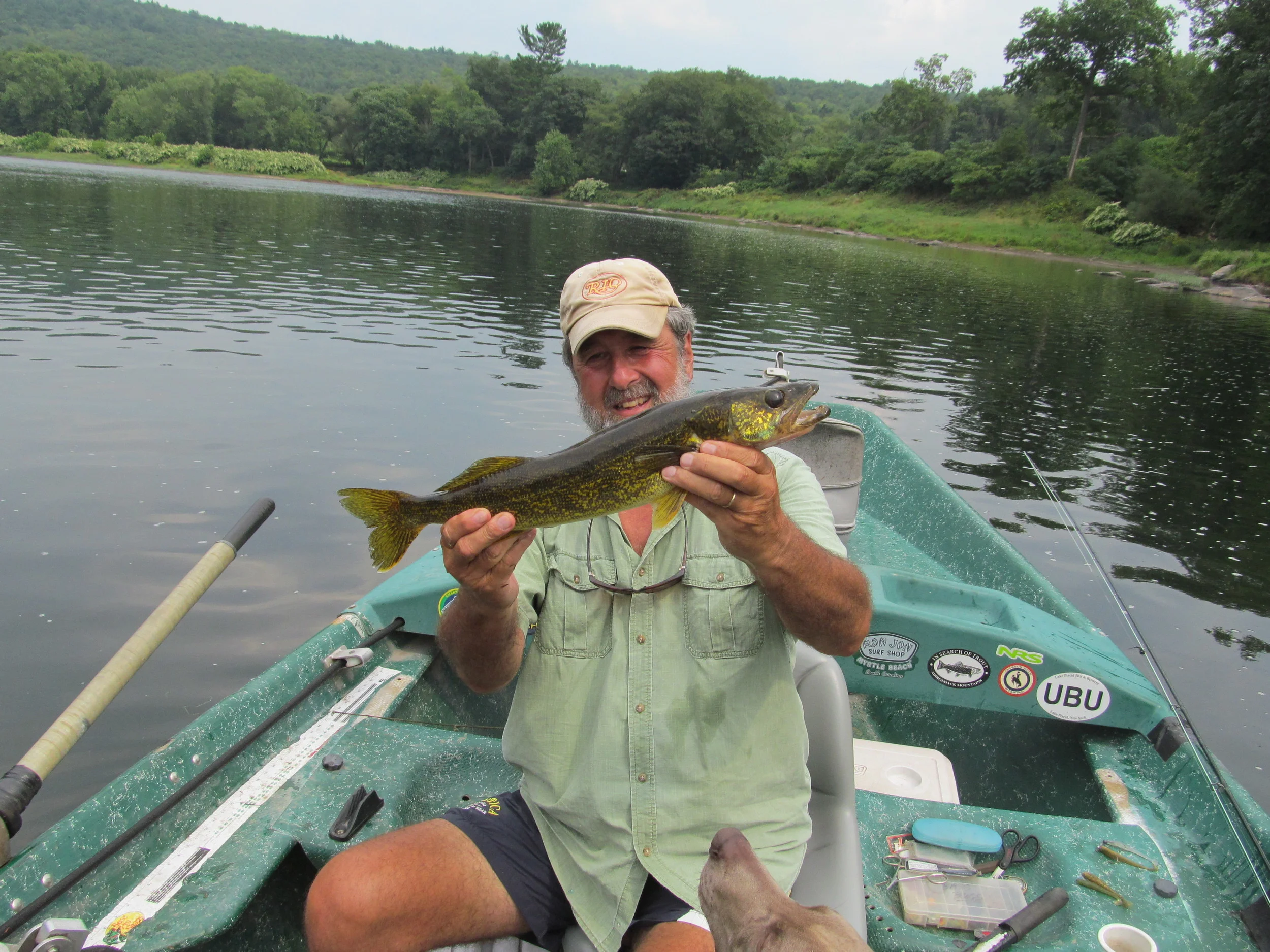 Guide Mike P. With a 21" Walleye