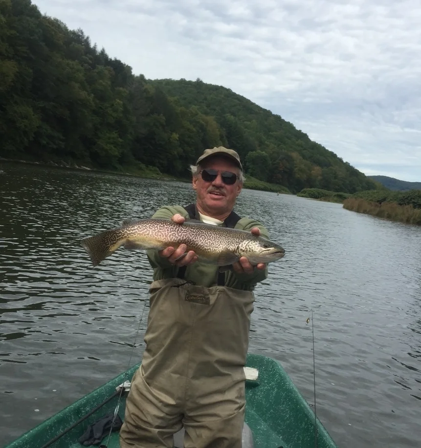 9/21/15John J. slams another 23" Tiger Trout on the same day!