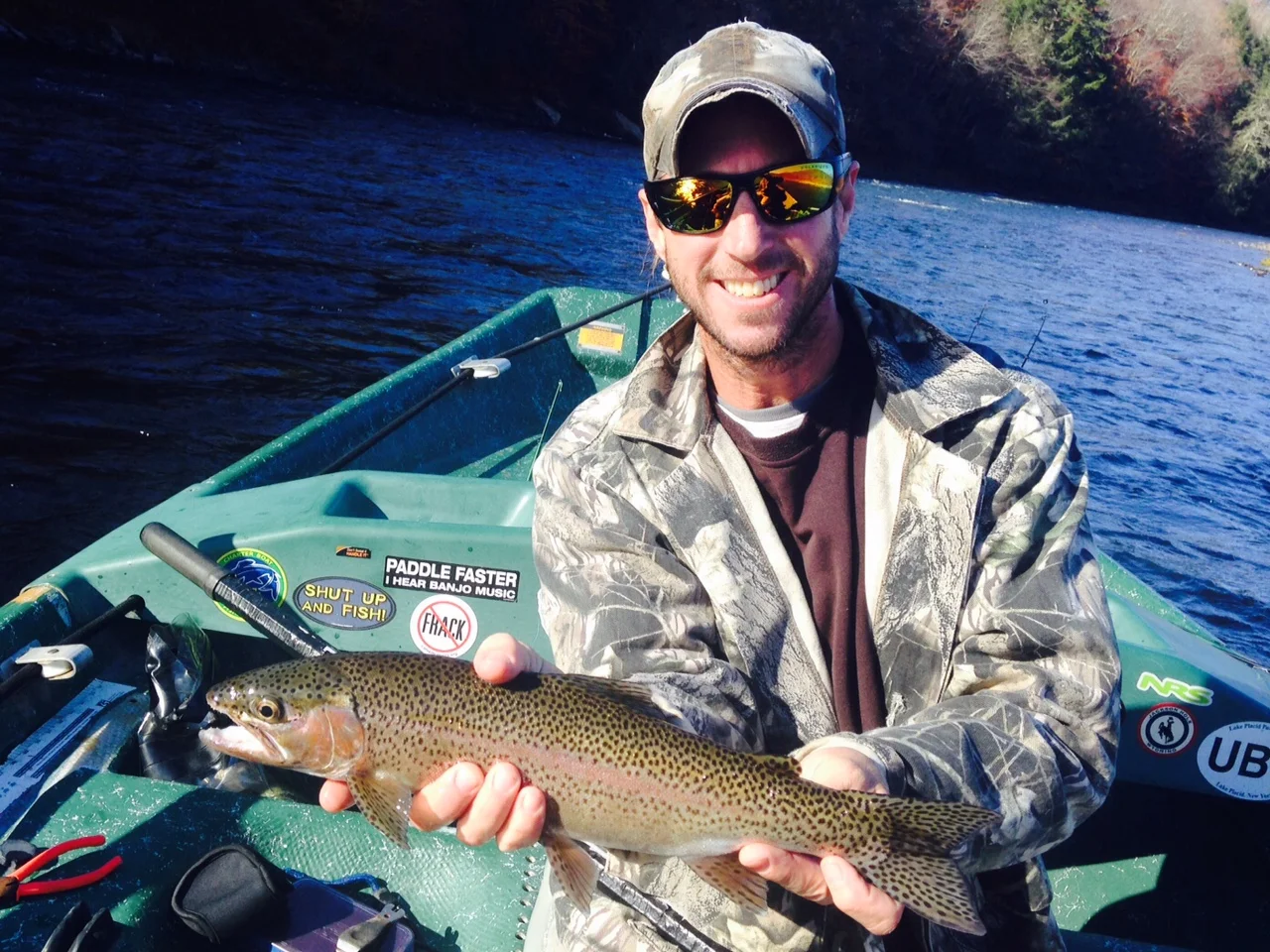 11/3/15 Matt starts off the day with a nice Wild Rainbow trout!
