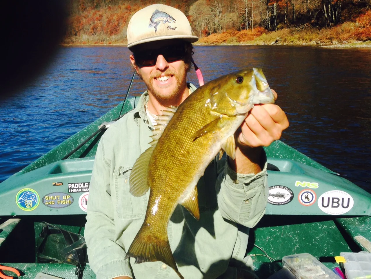 11/3/15A nice fall Smallmouth for Guide Evan P.