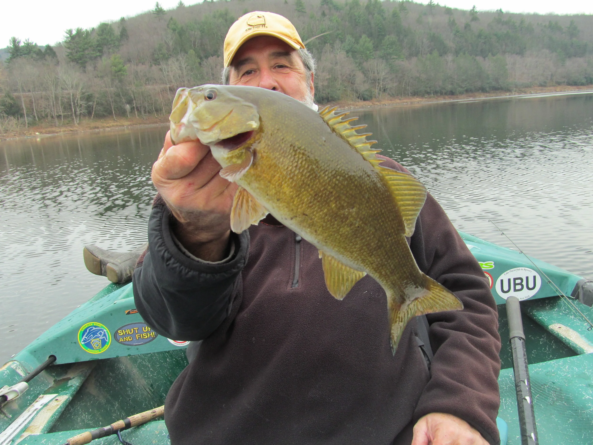 12/11/15 A 16" December smallmouth bass for Guide Mike P.