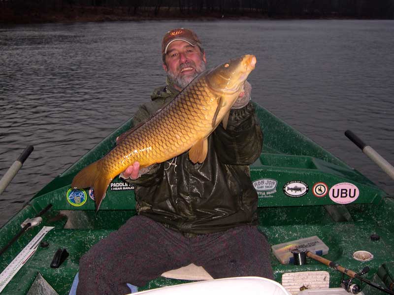 Guide Michael P. with a 30" 12lb Common Carp