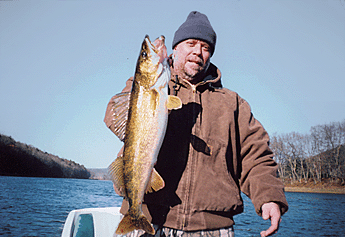 Kent with an 27" 8 lb Walleye