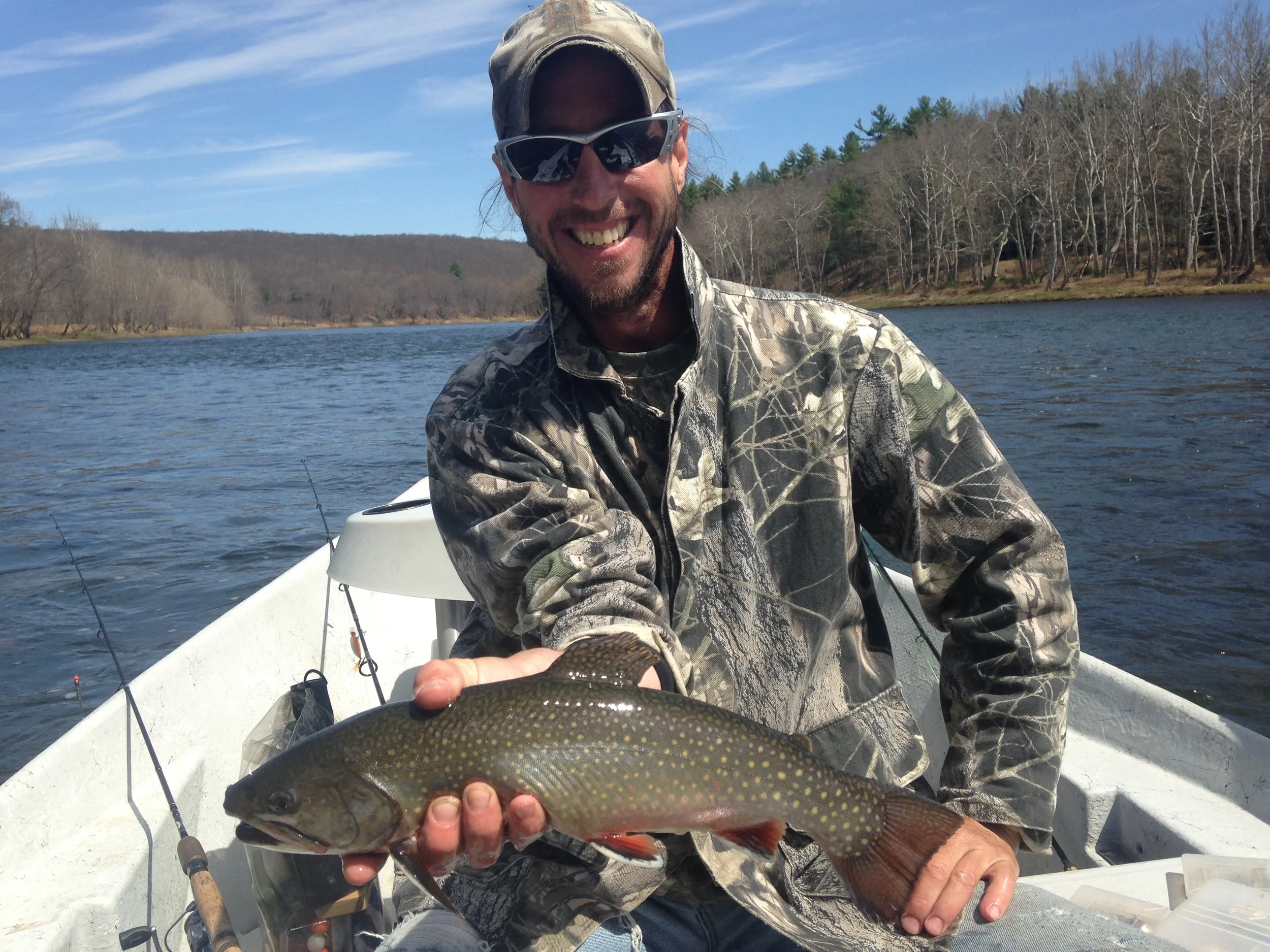 Matt L. with a 18" Brook Trout!!