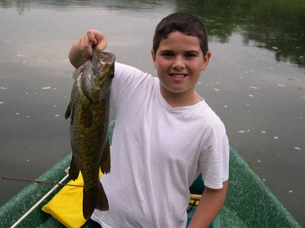 Dane with a 20" Smallmouth!