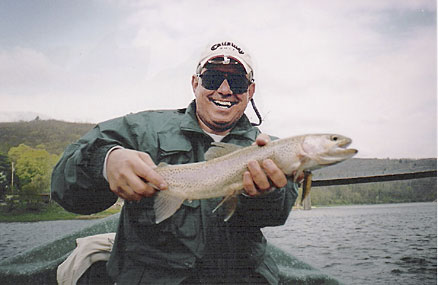 21" Rainbow for Herb on a Fly
