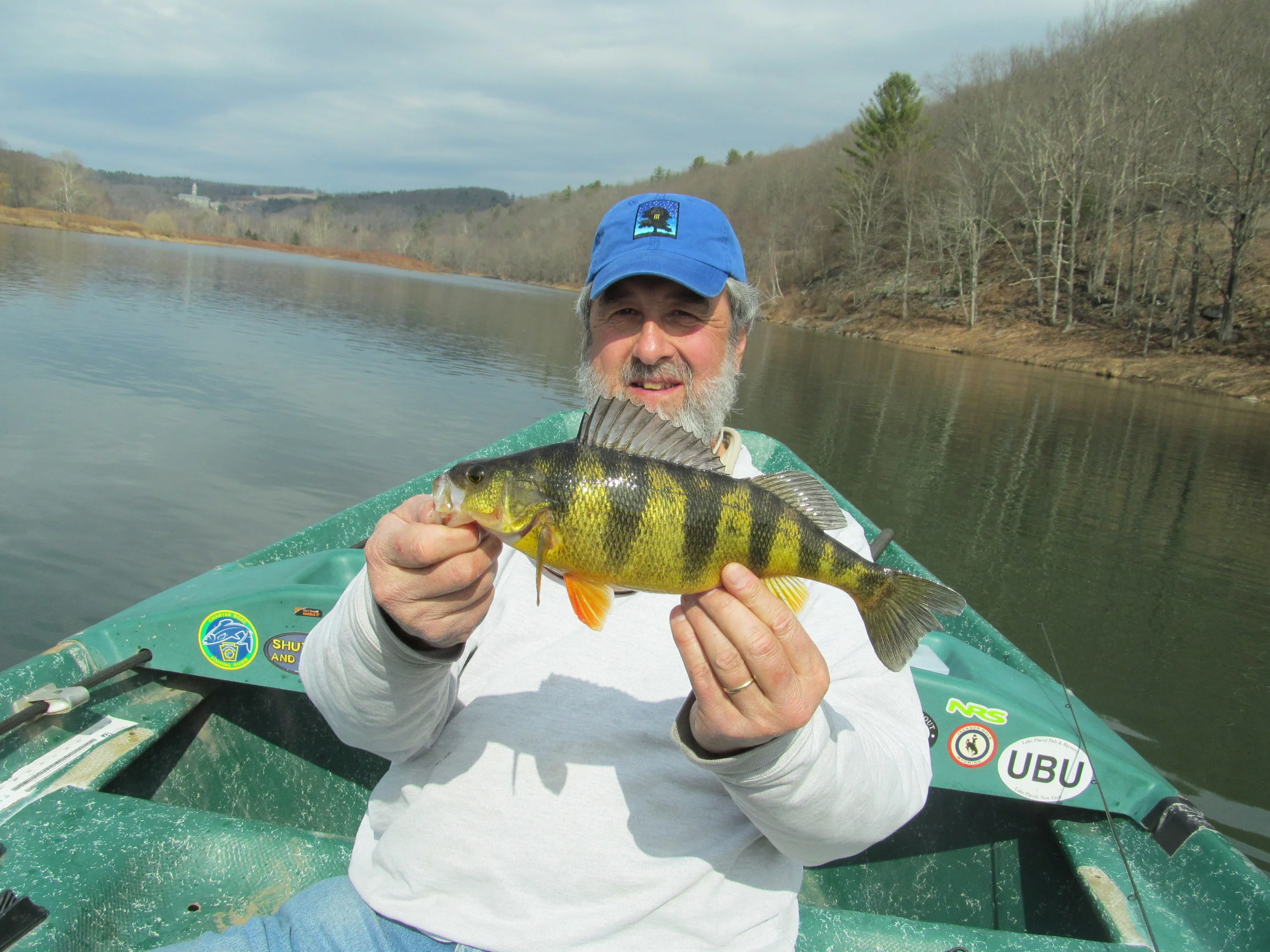 3/8/16 Mike P. finds a nice 14" yellow Perch.