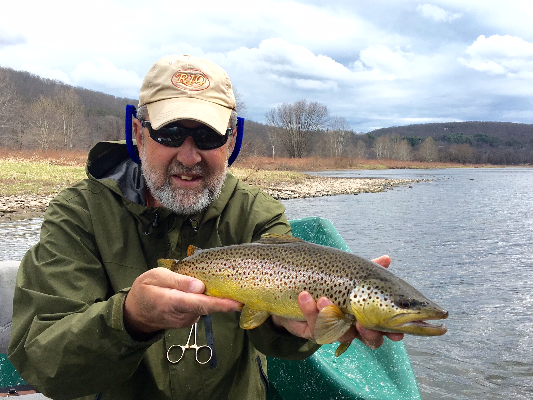 4/1/16 A healthy main stem Brown trout for Guide Mike P.