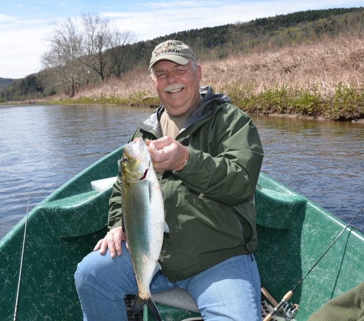 5/10/16 Bob L. holds his first ever Roe American Shad!