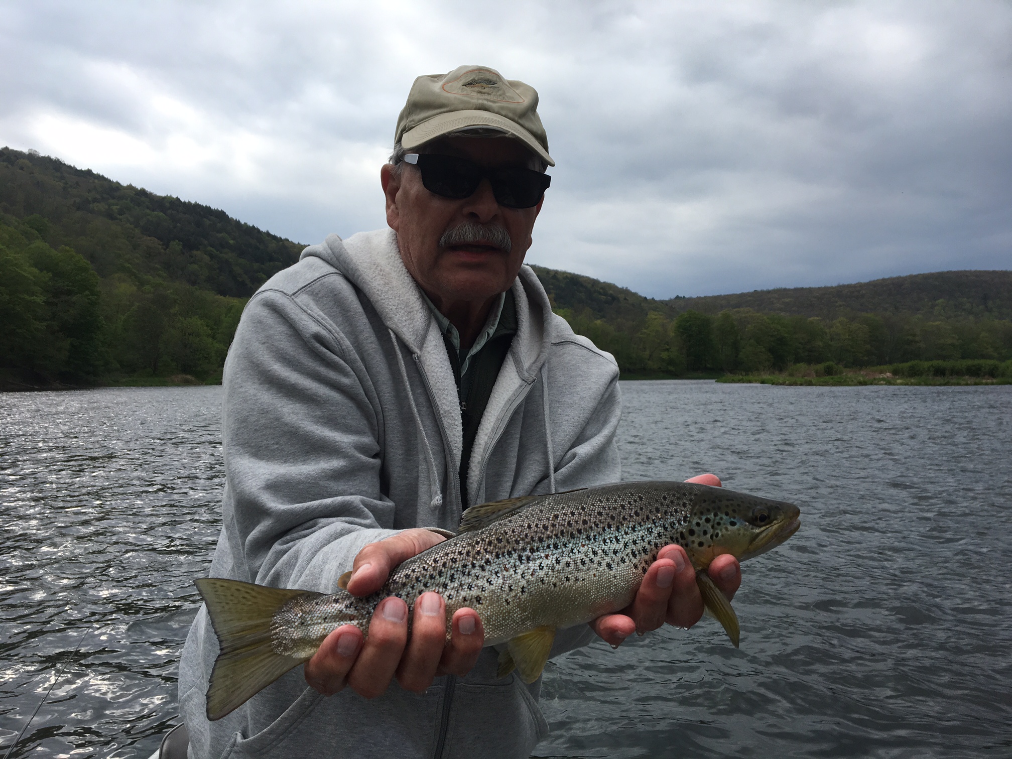 5/17/16 Don B. finding a hefty Brown on a fly.