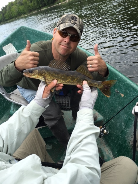 5/24/16 Dan N. with a river Walleye.
