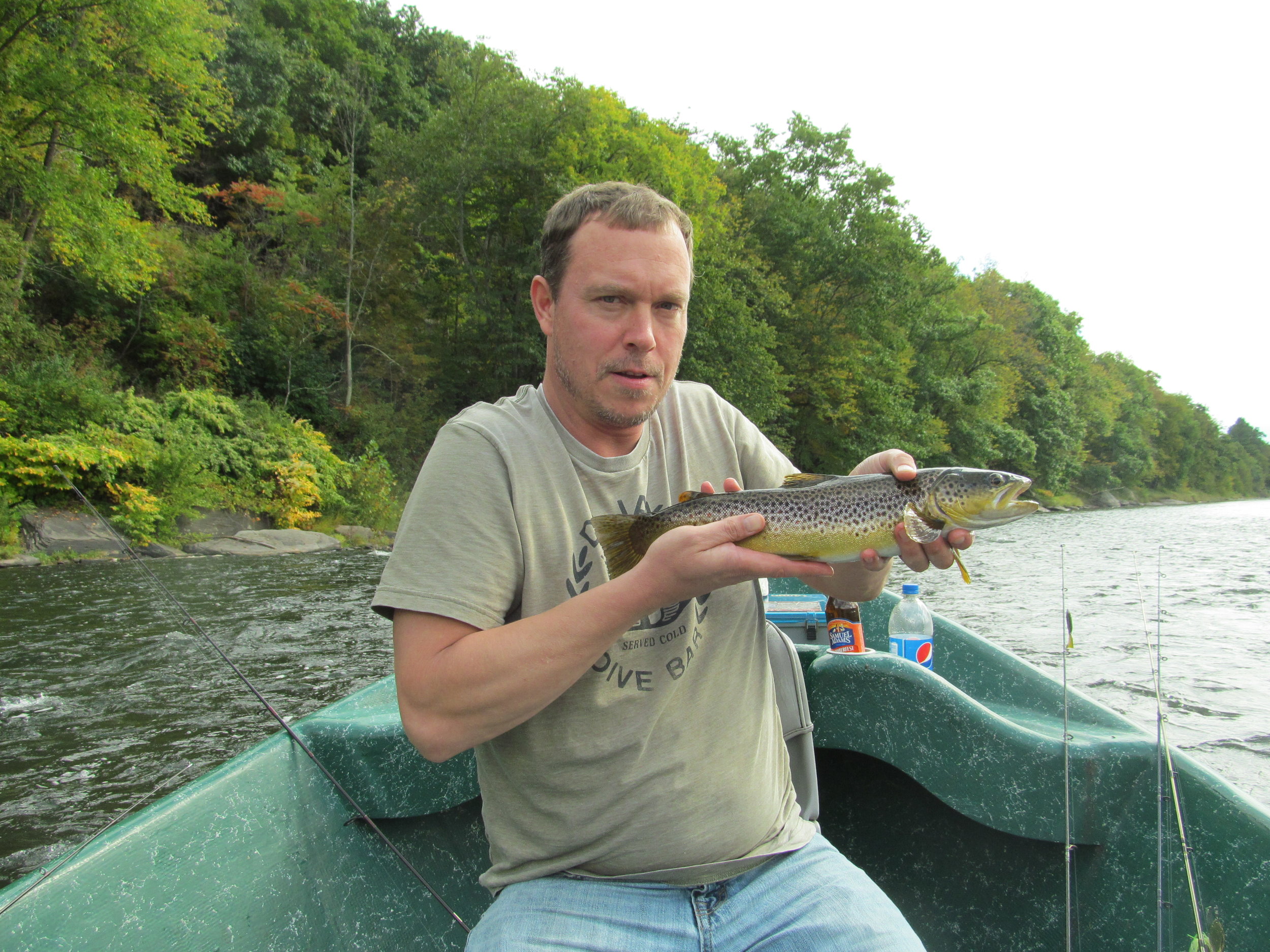 Doug J. with a nice Brown trout!
