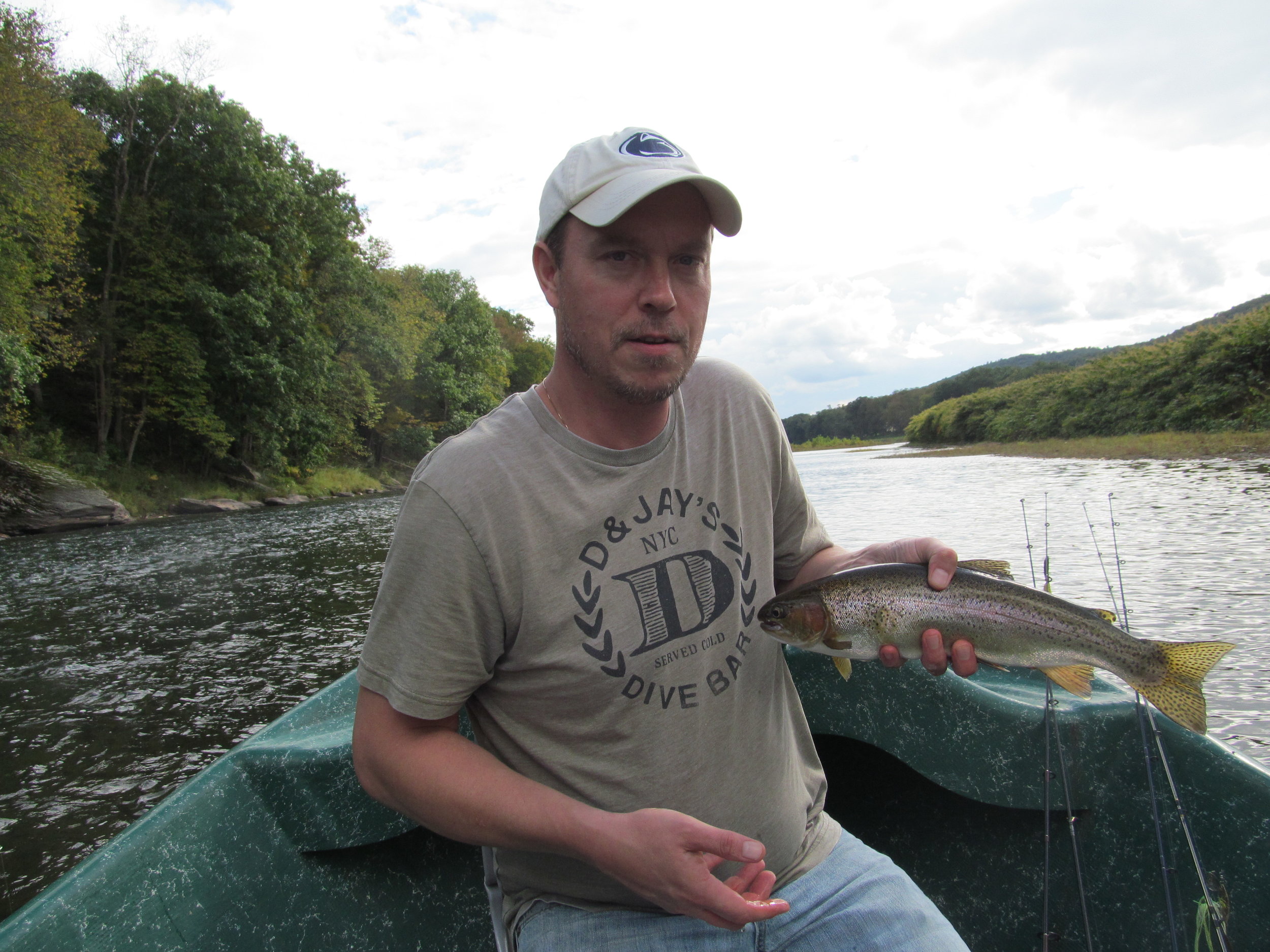 Doug J. completes the trifecta with a healthy Rainbow trout!