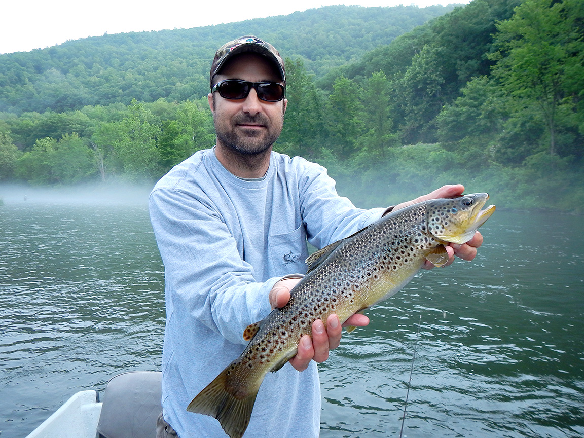 Ralph with a lunker Brown trout.