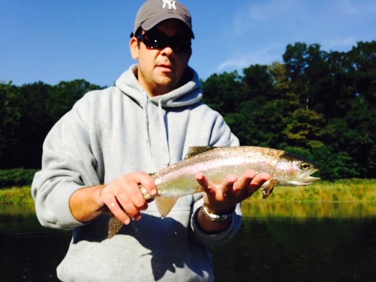 Dan B. with a colorful Wild Rainbow.