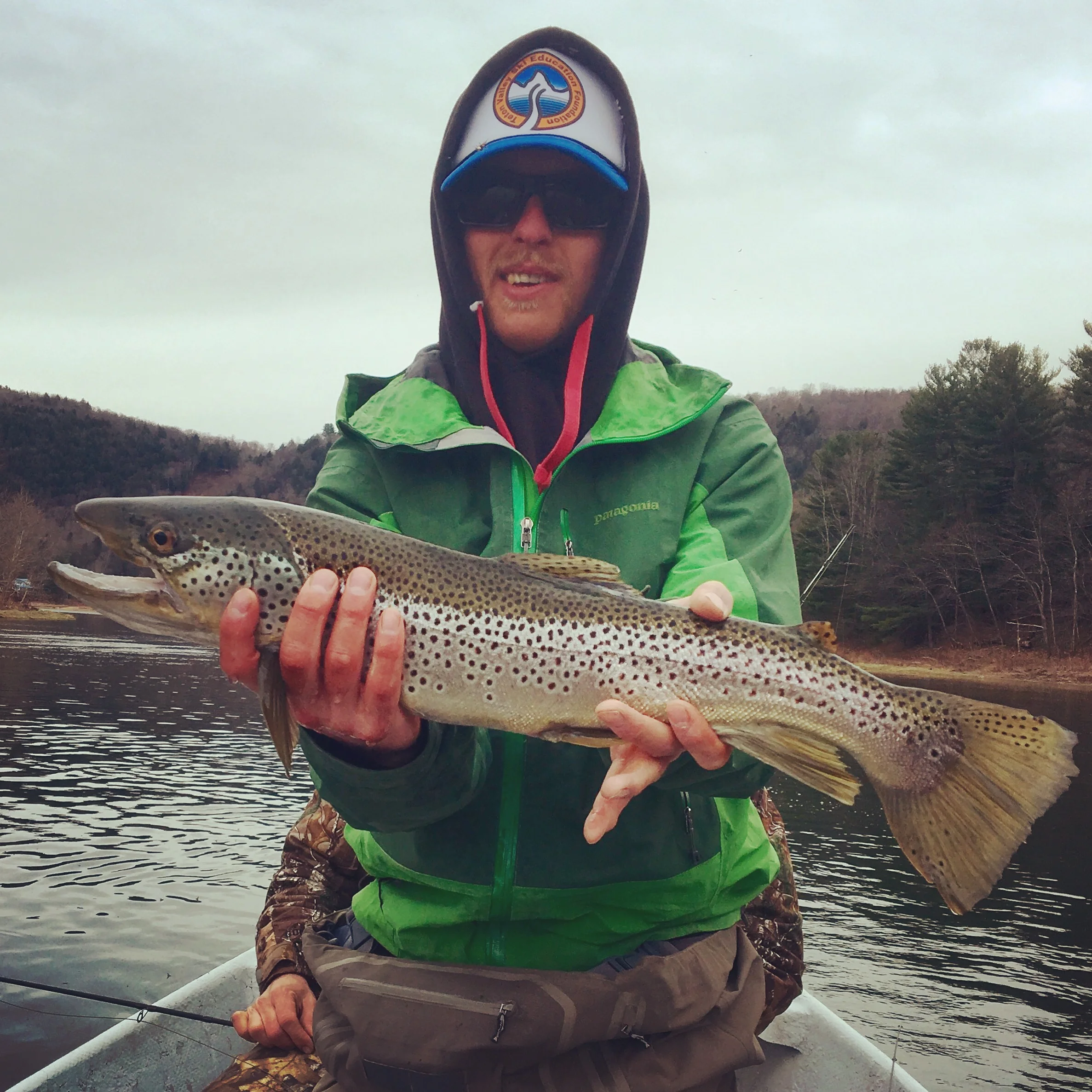 23 " Brown trout taken on the fly rod for Guide Evan P.