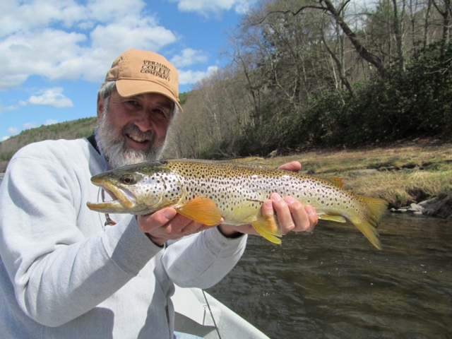 20" main stem Brown trout for Guide Mike P.