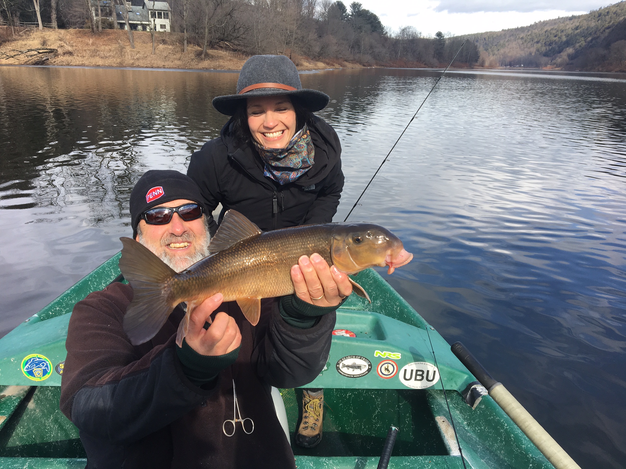 2/8/17 Monsta' Sucka' caught in the mouth, on a soft plastic for Bianca.