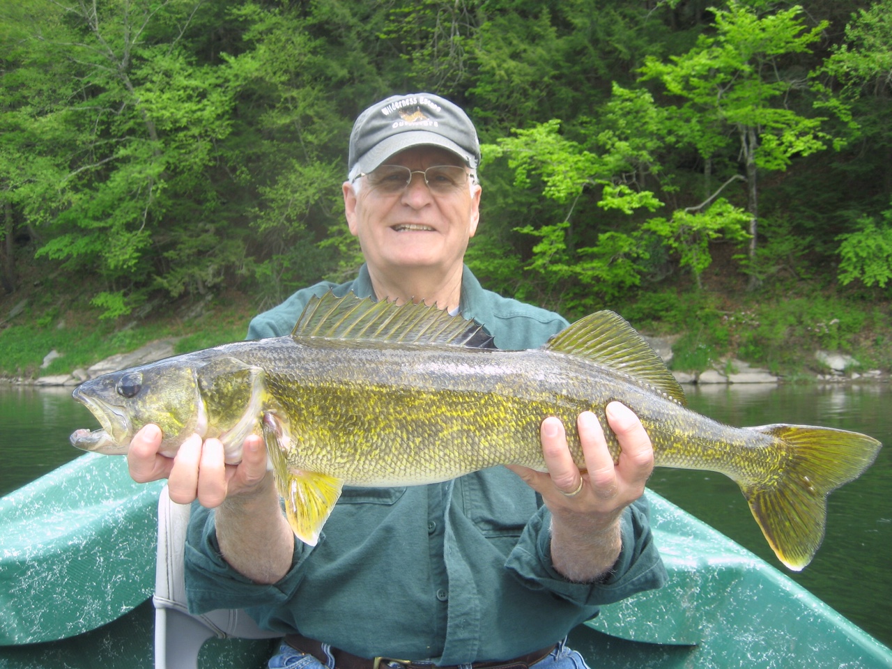 Jack M. with a 27.5" spring Walleye!