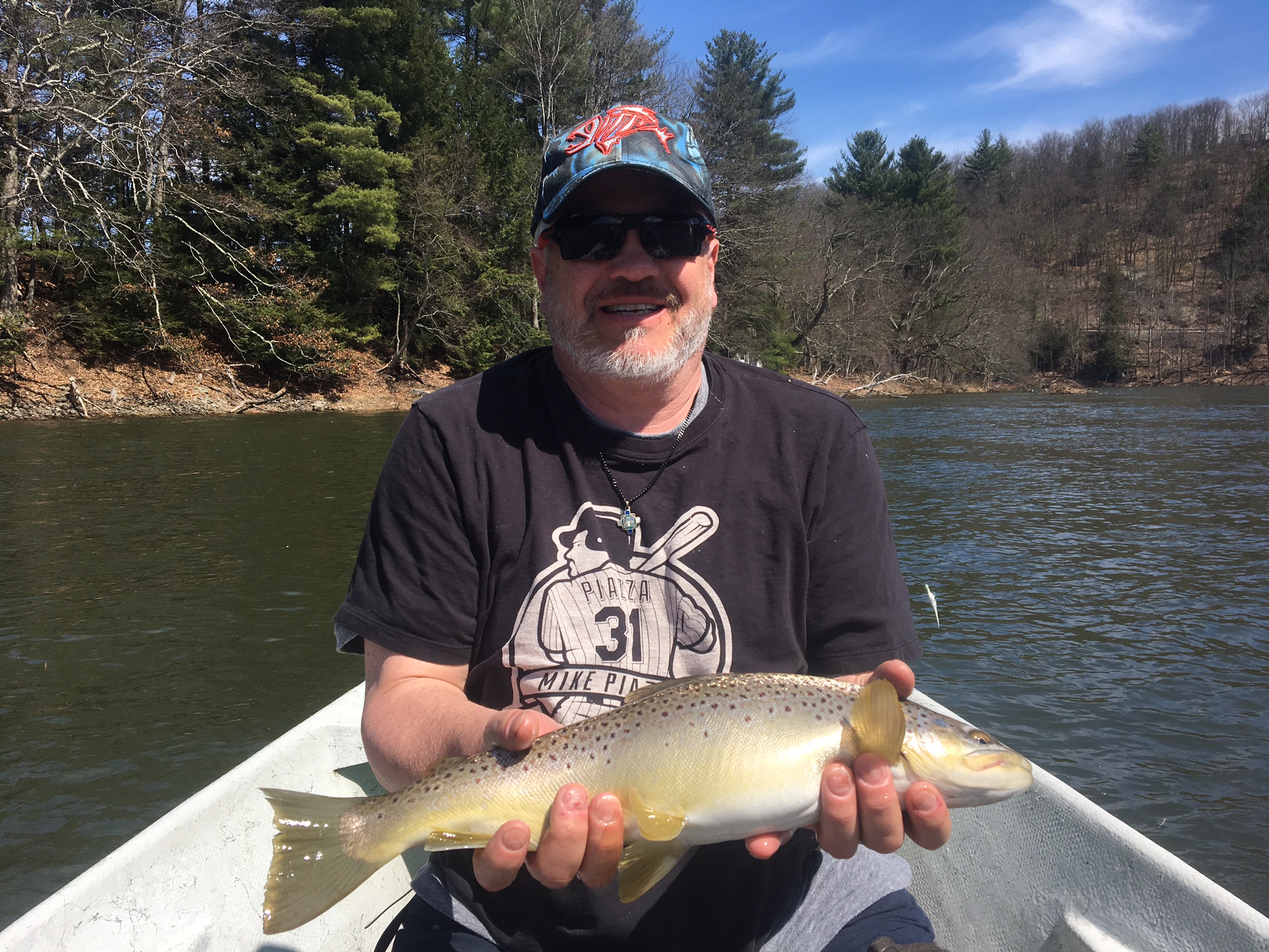 Frank with a fatty Brown trout!