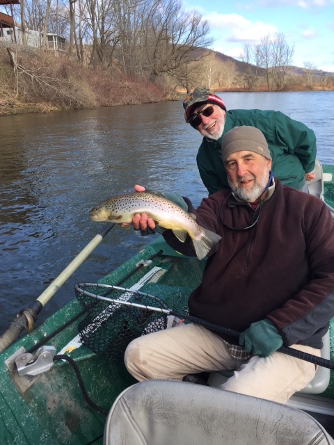 Pete, on the board with a nice Brownie.