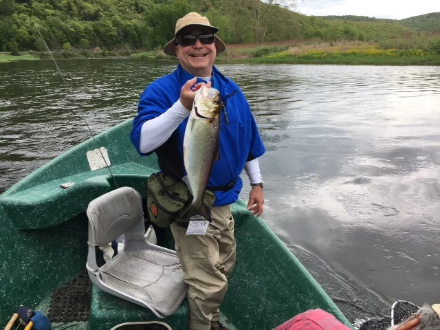 Tom with his American Shad