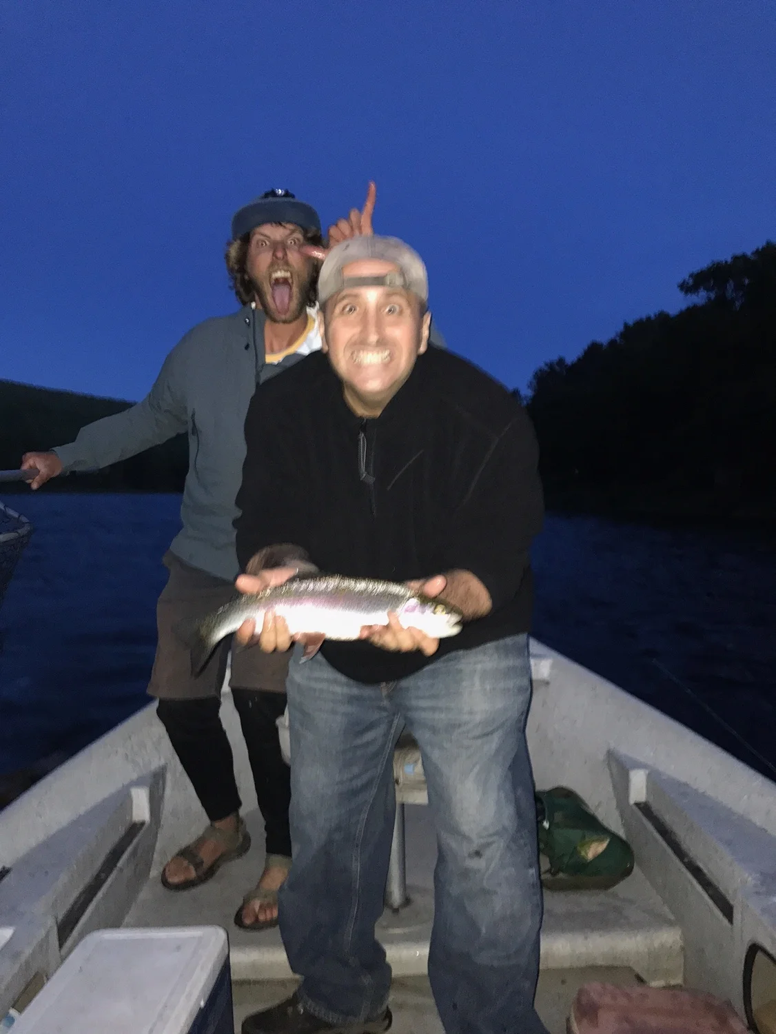George capitalizing, finding Rainbows in the dark!