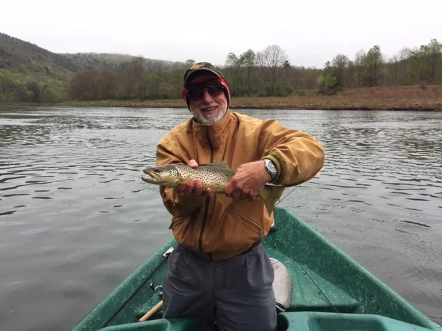 Peter W. with a nice Brown trout!