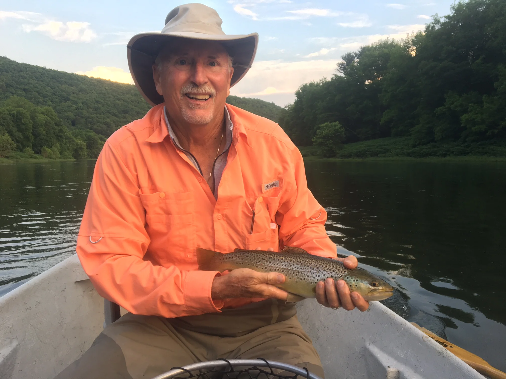 John with his largest Brown to date on a fly! 17" Brown trout