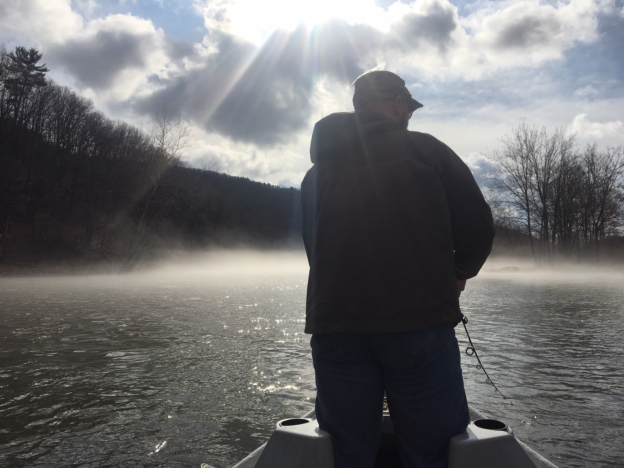 4/13/19 Brian G. enjoying the river in the A.M.