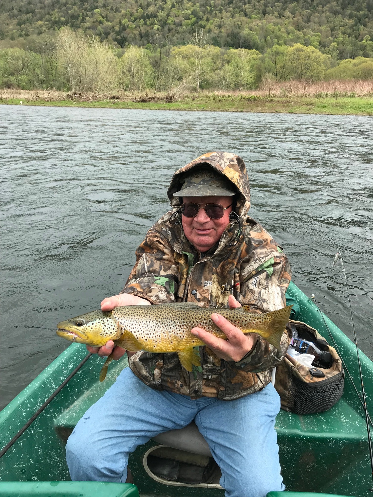 Dick S. with a fat 21” brown trout.