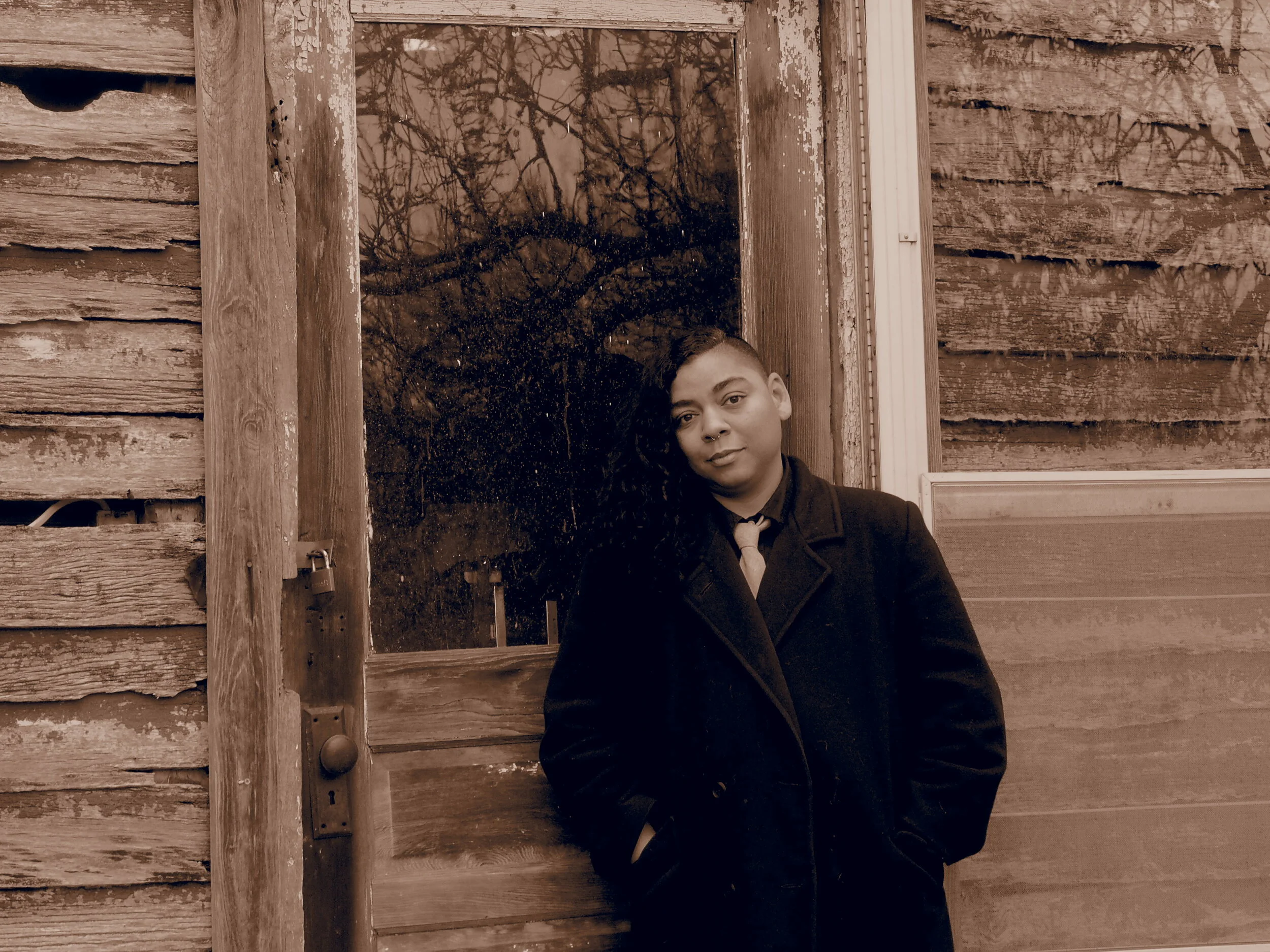 Outside the Slave Quarters (self portrait on my grandmas land) 2018