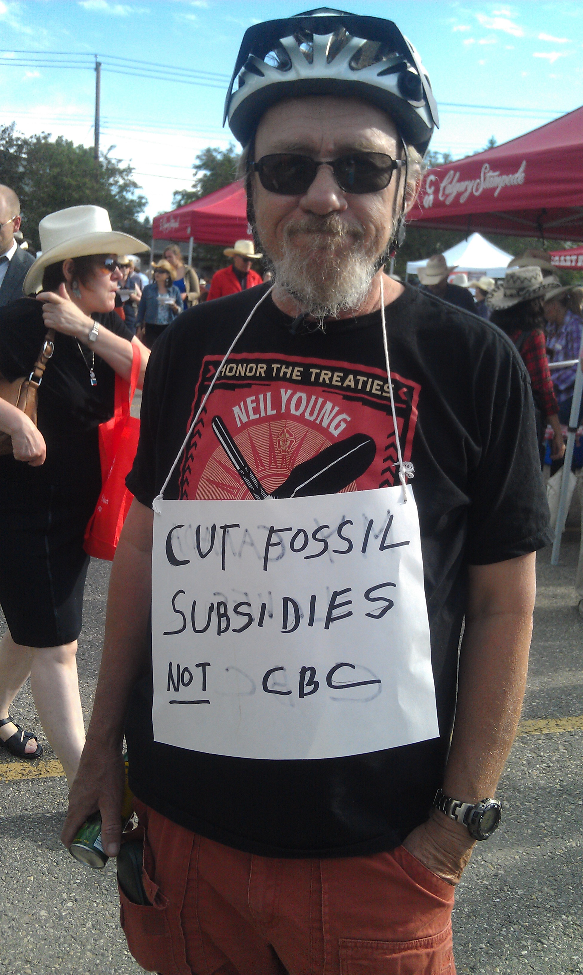 The dude does not abide cuts to the CBC. 
