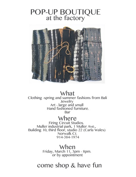 Pop Up Boutique (Balinese) at the Factory