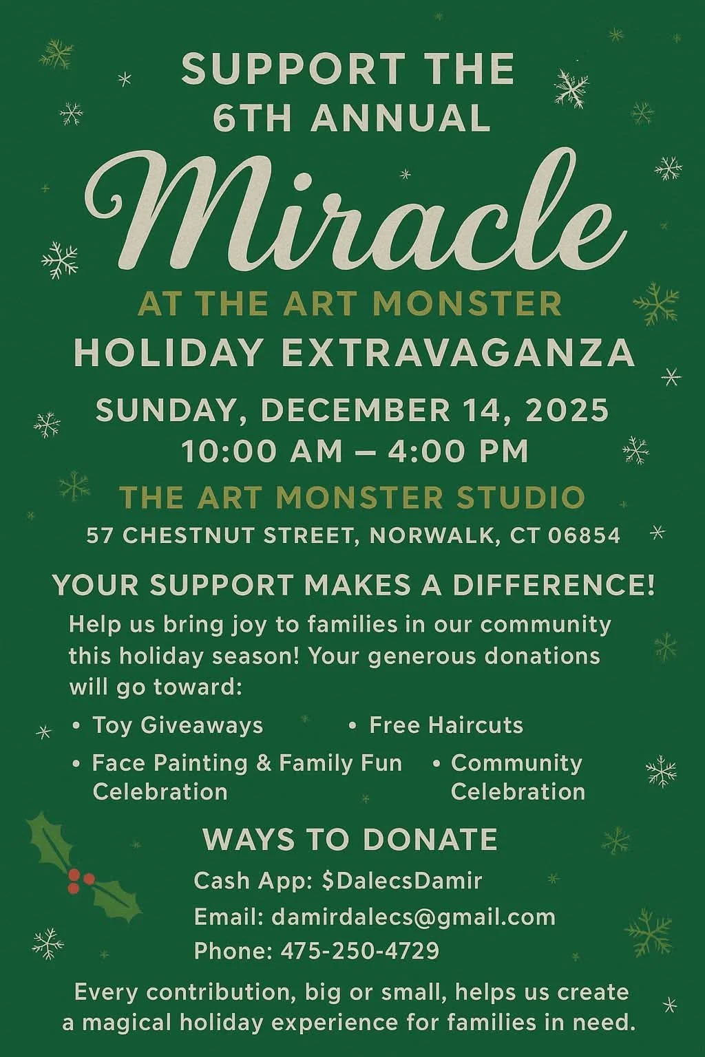 6th Annual Miracle at the Art Monster 