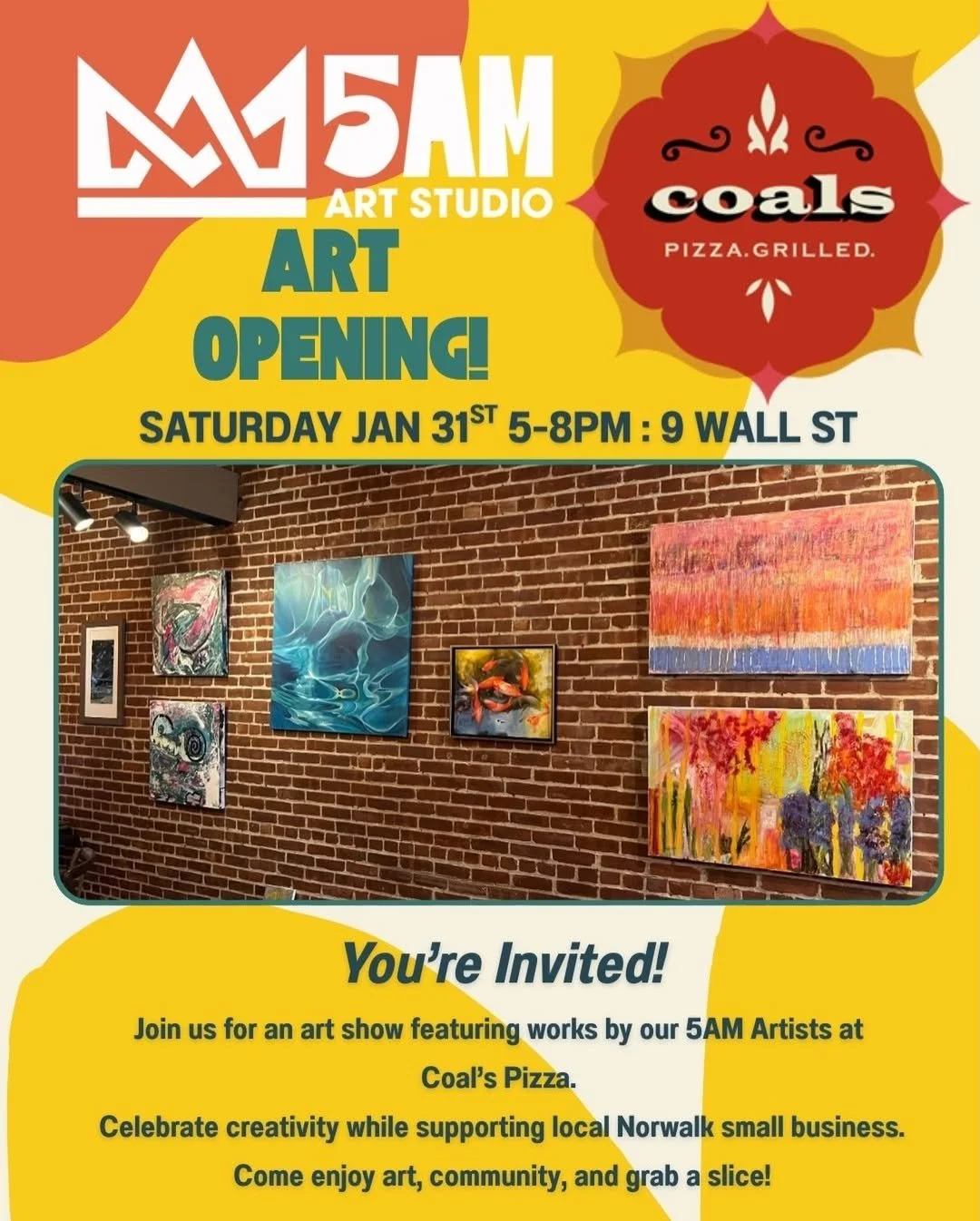 5AM Art Studio Opening @ Coals 