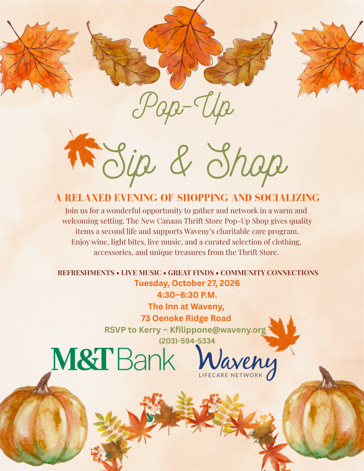 Pop-Up Sip &amp; Shop 