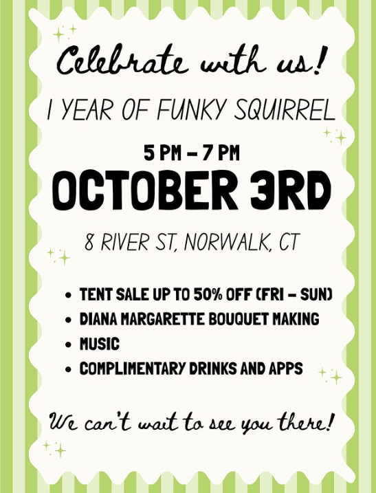 Funky Squirrel One Year Celebration 