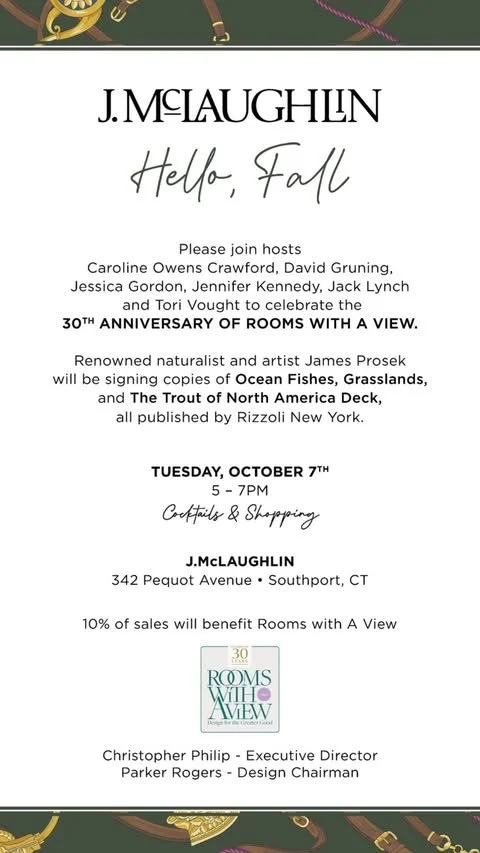 Book Signing, Cocktails, and Shopping Celebrating Rooms With A View 