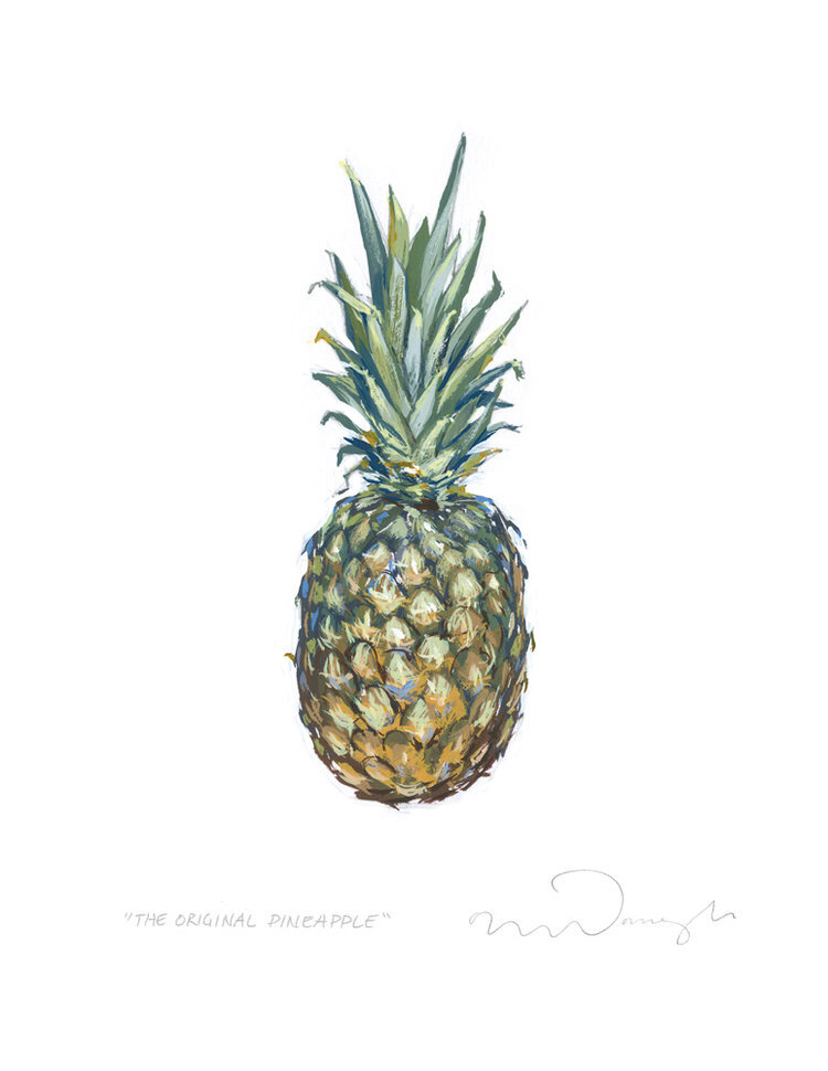 Pineapple Fruit Oil Painting