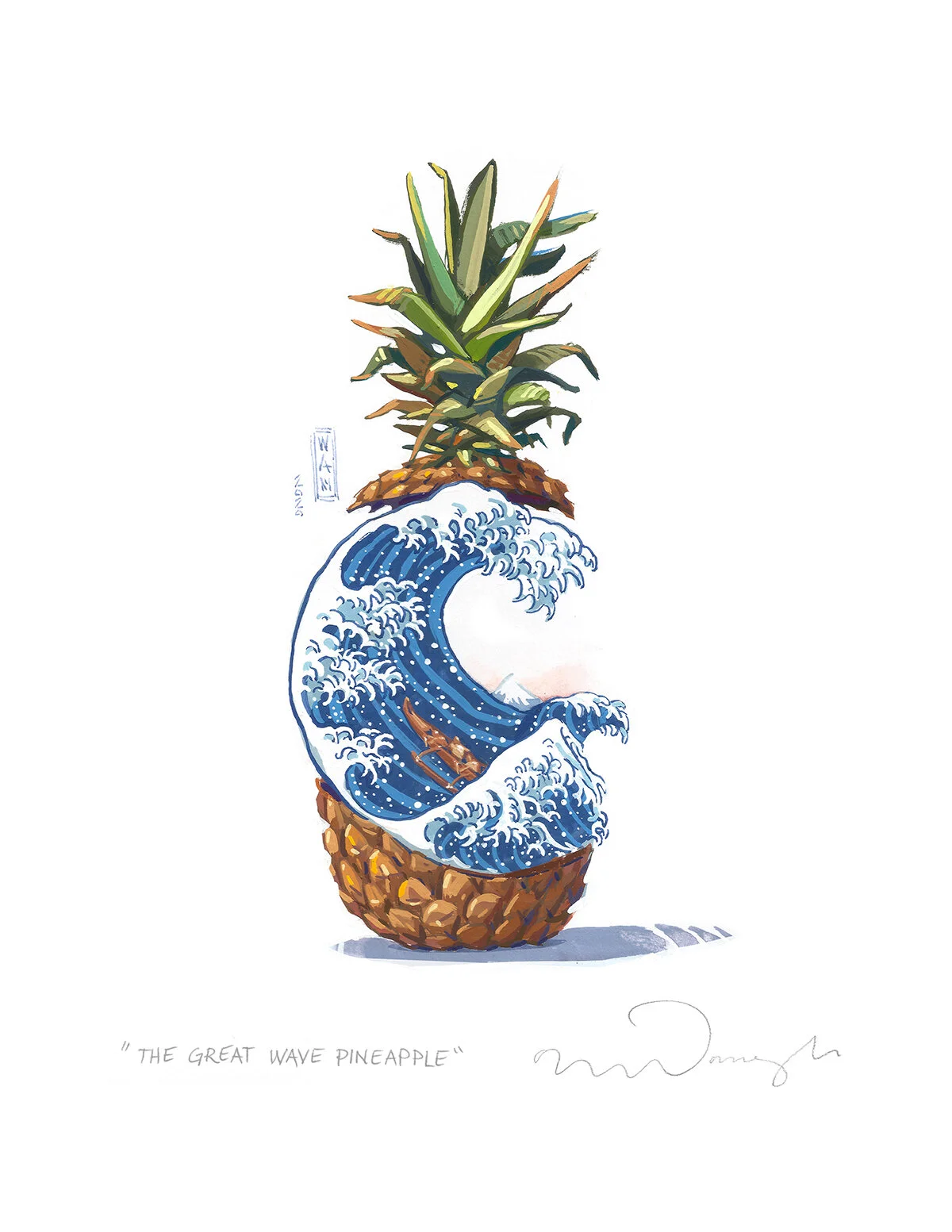 The Great Wave Pineapple