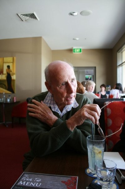 Pa, holding court in his inimitable style. 